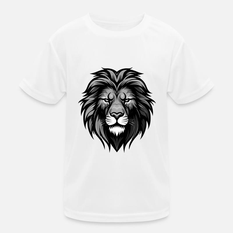 Löwe Kopf Kinder Funktions-T-Shirt