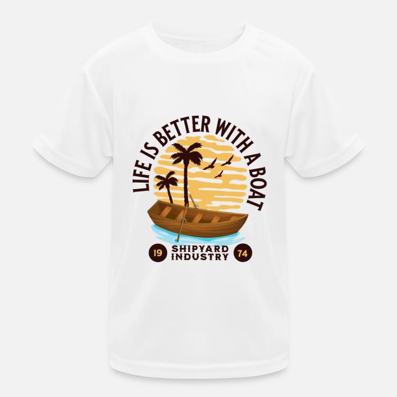 Conception de la vie en bateau T-shirt sport Enfant