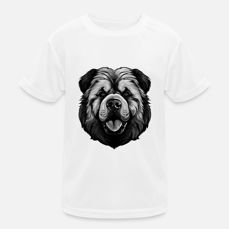 Chow Chow Tête de chien T-shirt sport Enfant