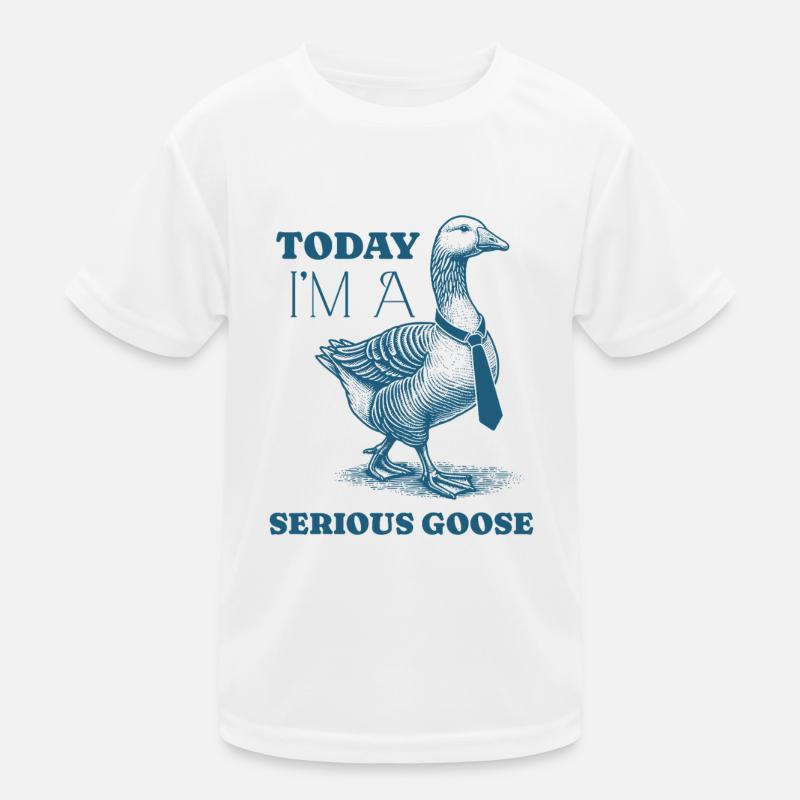 Heute bin ich eine ernsthafte Gans Lustiges Dummes Tier Kinder Funktions-T-Shirt