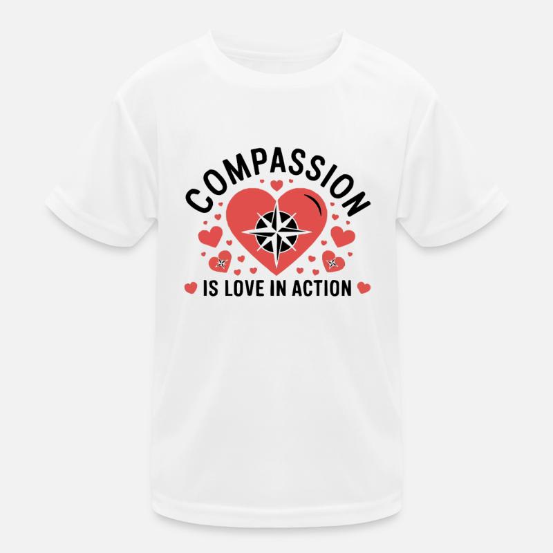 Compassion Humanité Motivation Empathie Gentillesse T-shirt sport Enfant