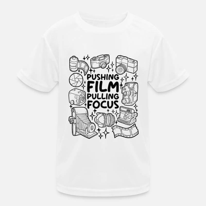 Pushing Film – Pulling Focus Kids Functional T-Shirt