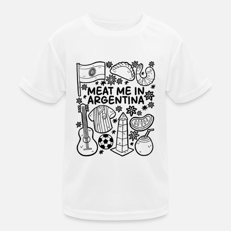 Meat Me in Argentina – Argentinisches Fleisch Kinder Funktions-T-Shirt