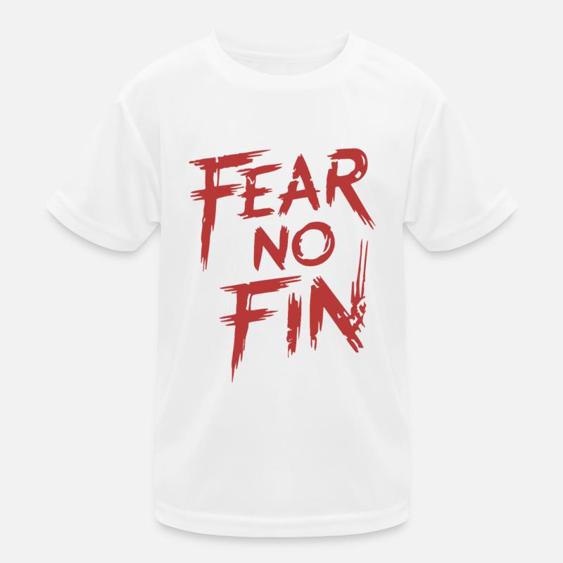 FEAR NO FIN Kids Functional T-Shirt