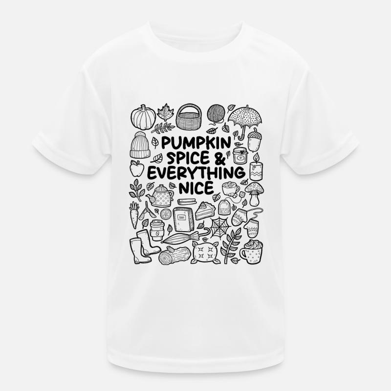 Pumpkin Spice & Everything That Is Beautiful Kids Functional T-Shirt