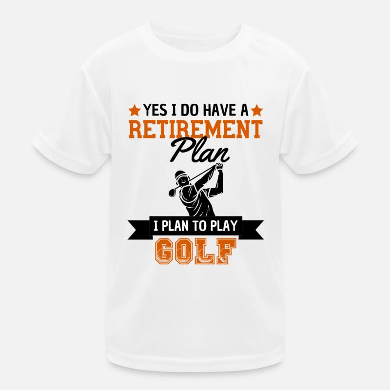 Le régime de retraite du golf est un amateur de golf T-shirt sport Enfant