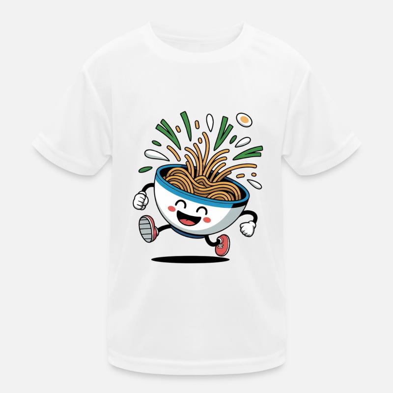 Ramen Design Funny Ramen Bowl Kids Functional T-Shirt