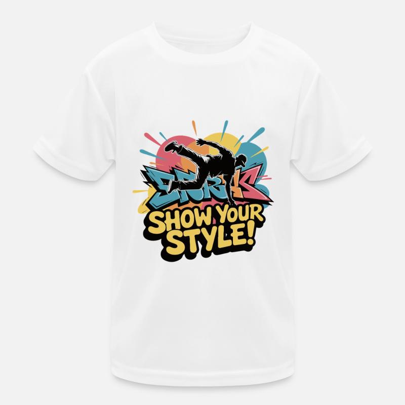 BREAKDANCER Kinder Funktions-T-Shirt