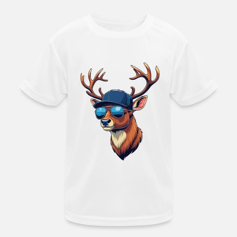 Cool Deer Deer Head Hunter Jeu de chasse T-shirt sport Enfant