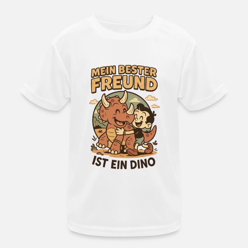 Mein Bester Freund Ist Ein Dino Kinder Funktions-T-Shirt