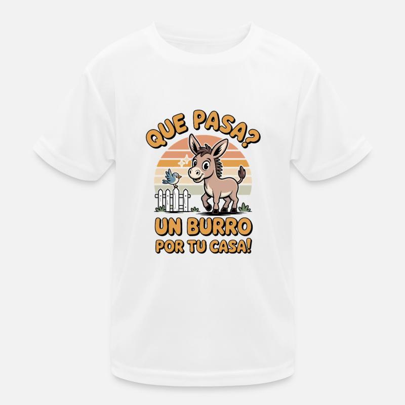 Funny donkey design Kids Functional T-Shirt