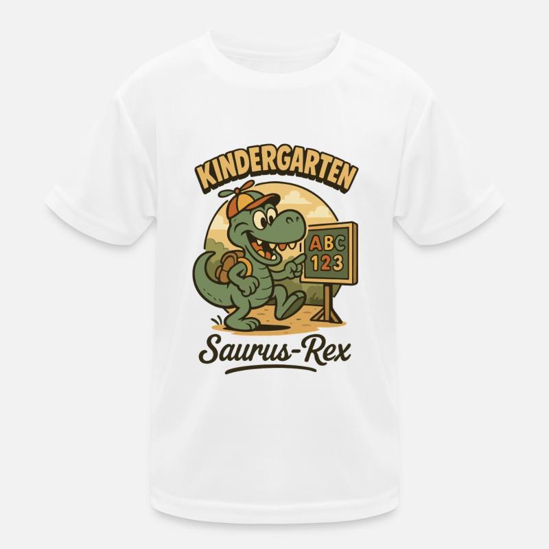 Nursery Saurus Rex Dinosaur Lover Kids Functional T-Shirt
