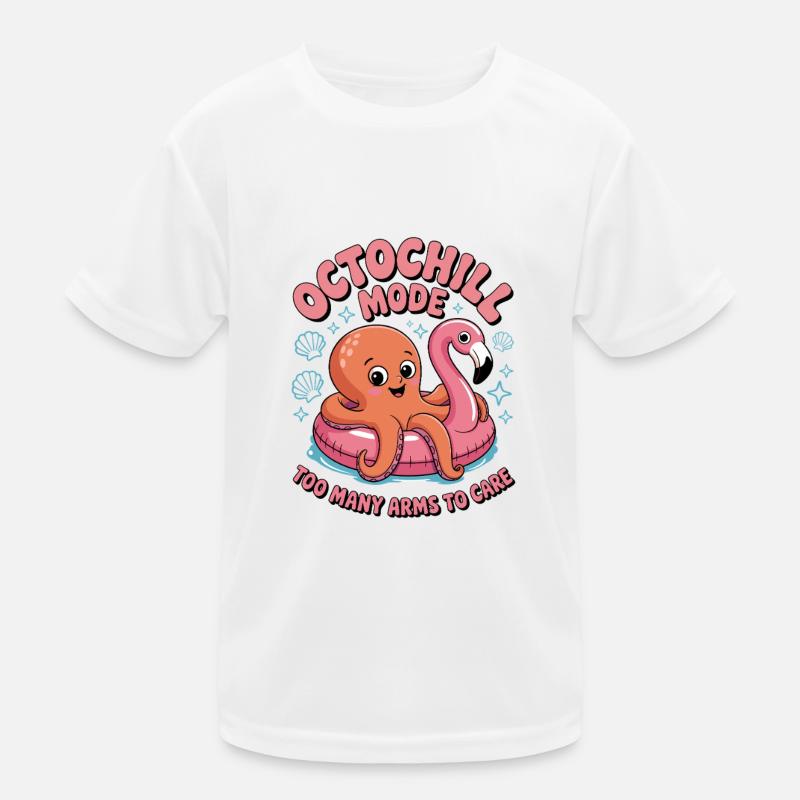 Octochill , süßes Oktopus Design Kinder Funktions-T-Shirt