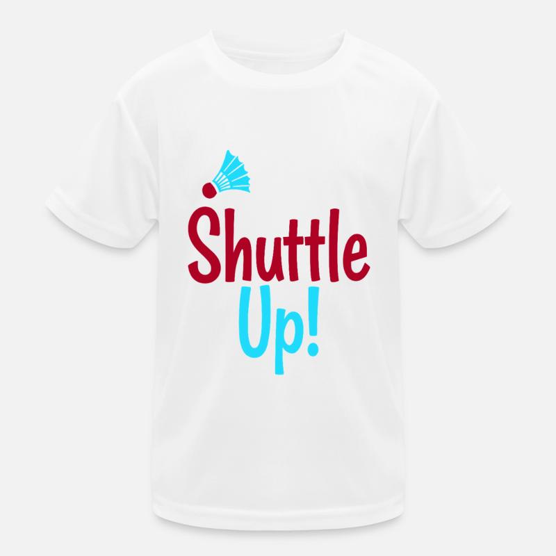 Badminton Shuttle Up - Federball Kinder Funktions-T-Shirt