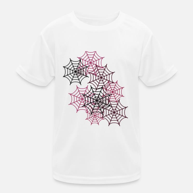 Spinnennetz, spinne, Netze Kinder Funktions-T-Shirt
