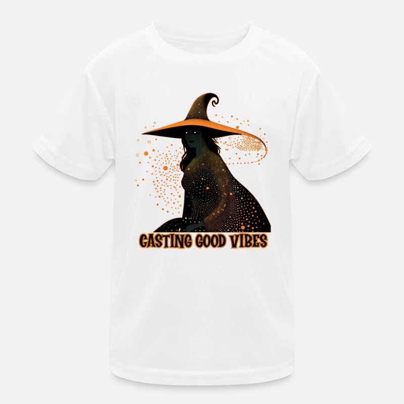 Witch Casting Vibes, Halloween Kids Functional T-Shirt