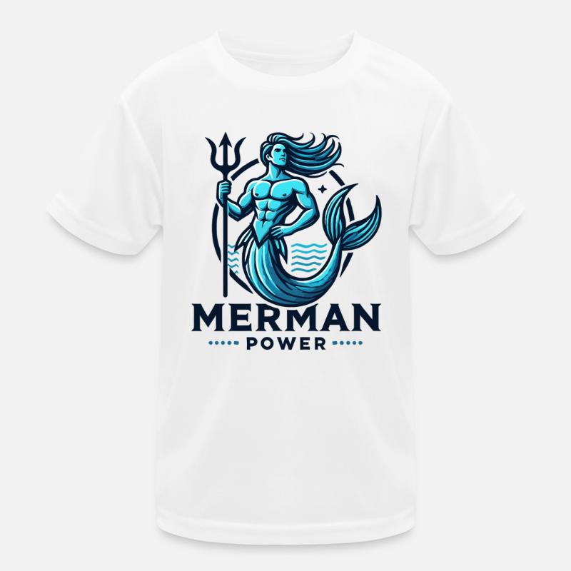 Merman Power Kids Functional T-Shirt