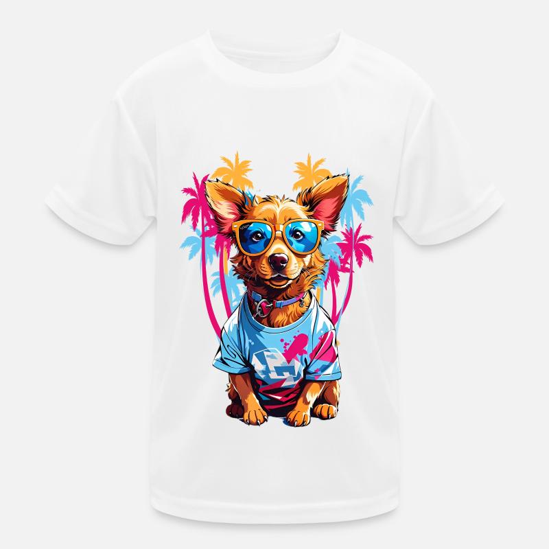 Coole Hund Kinder Funktions-T-Shirt