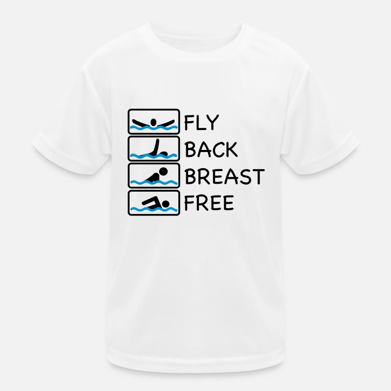 swimming Kids Functional T-Shirt