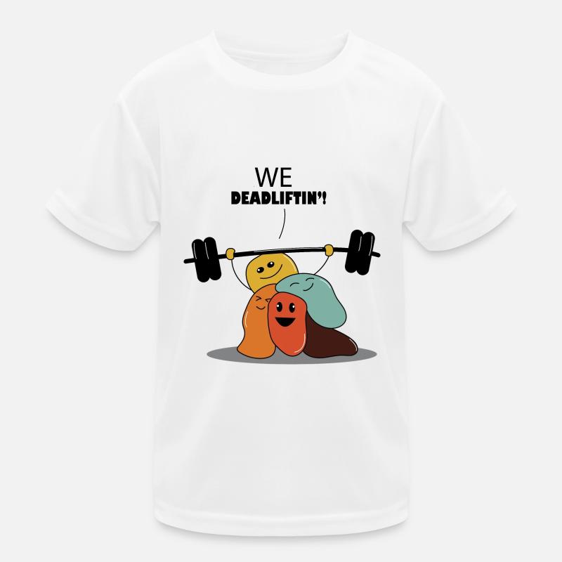 We Deadlifting Workout Powerlifting Gym T-shirt sport Enfant