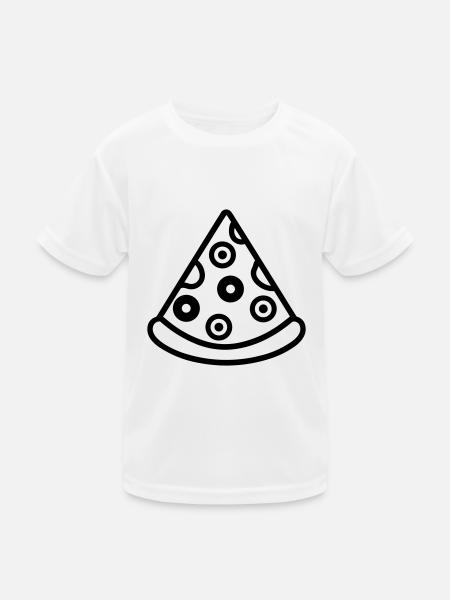 Pizza slice - Kids Functional T-Shirt - white - Front