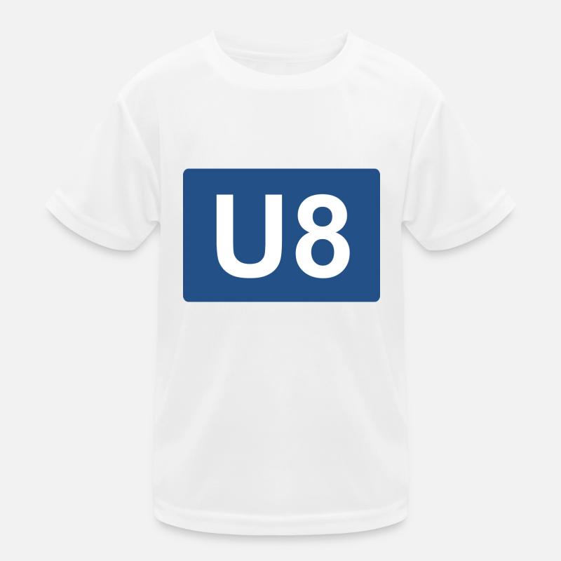 Berlin U-Bahn U8 Kinder Funktions-T-Shirt