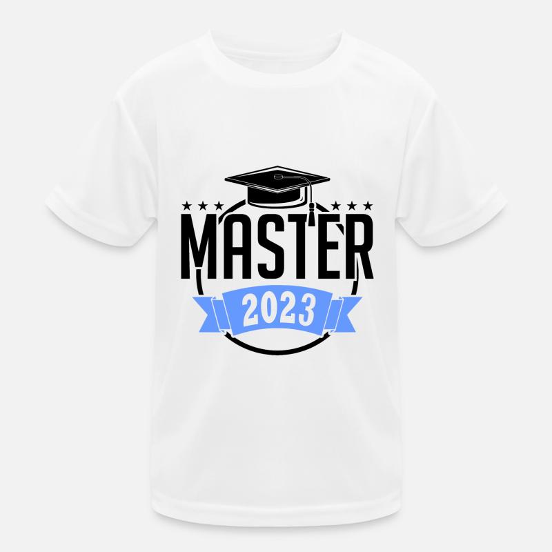 Master 2023 Graduation Graduation Uni Kids Functional T-Shirt