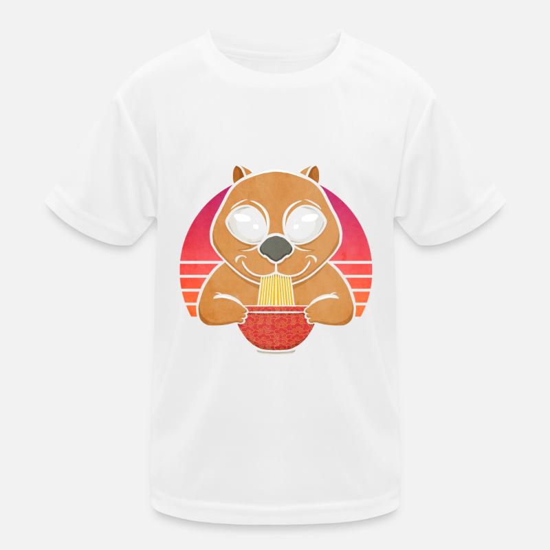 Wombat mangeant des nouilles ramen, mignon T-shirt sport Enfant