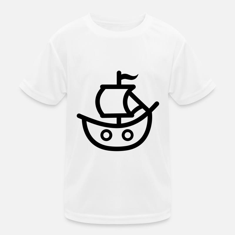 Piratenschiff Kinder Funktions-T-Shirt