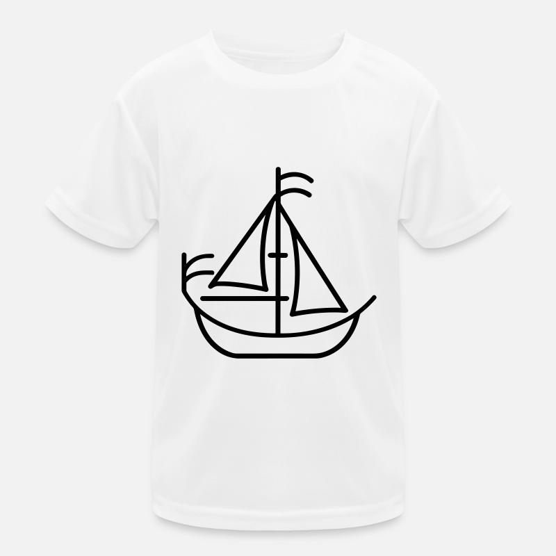 Piratenschiff Kinder Funktions-T-Shirt