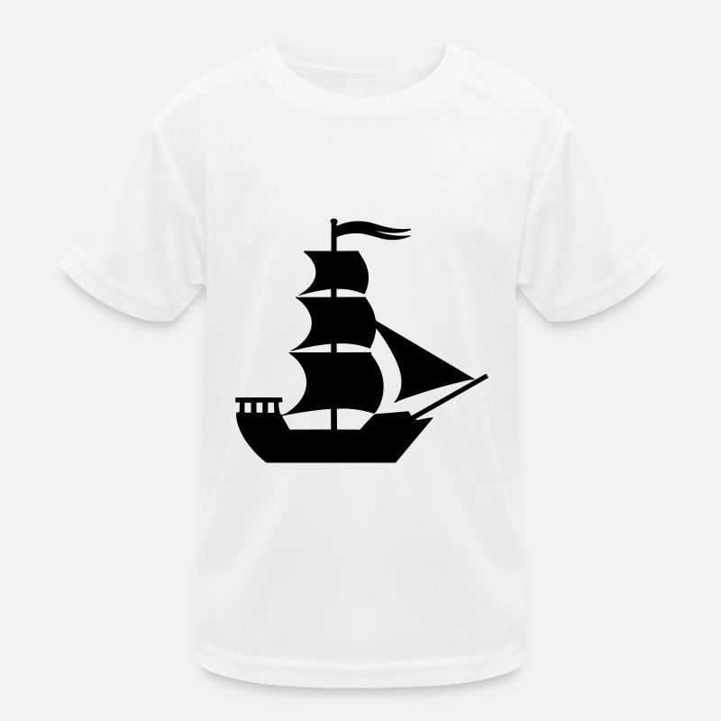 Pirate ship Kids Functional T-Shirt