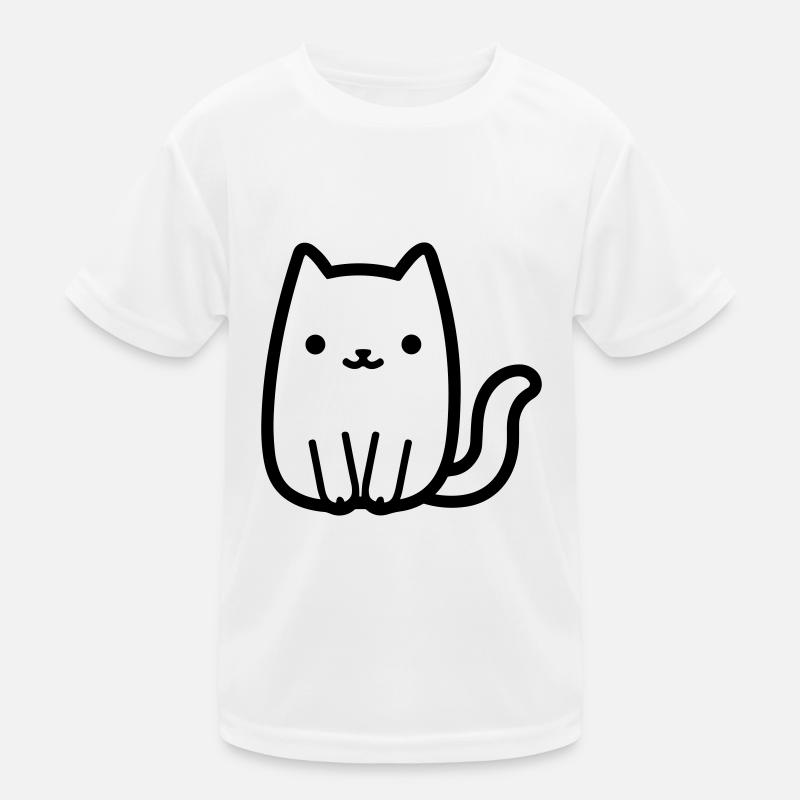 Katze Kinder Funktions-T-Shirt