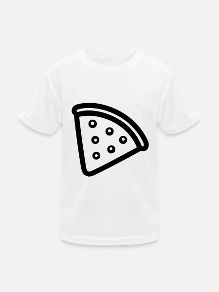 Pizza slice - Kids Functional T-Shirt - white - Front