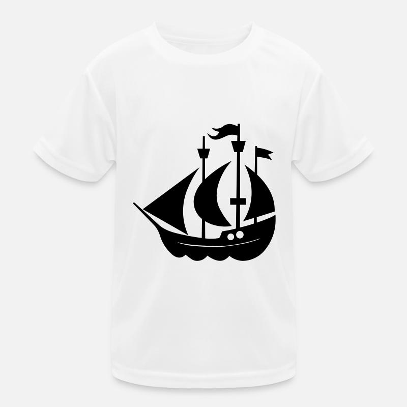 Pirate ship Kids Functional T-Shirt