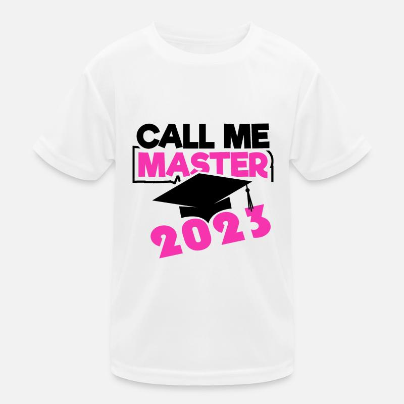 Master 2023 Graduation Graduation Uni Kids Functional T-Shirt