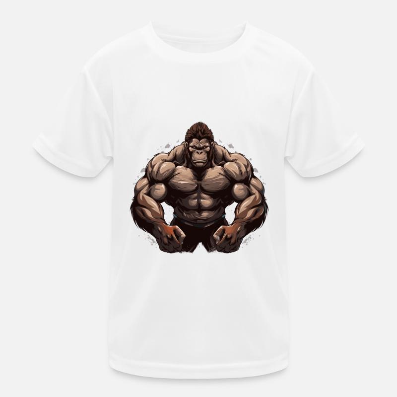 Bodybuilder Gorilla T-shirt sport Enfant