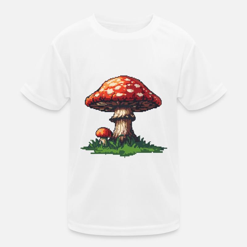 Icône de pixel de champignon T-shirt sport Enfant