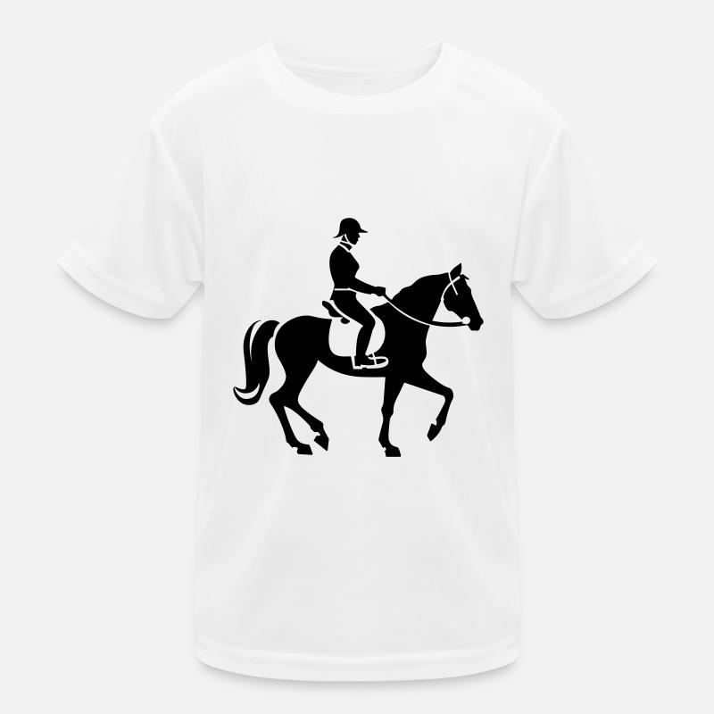 Reiter Pferd Reiter Kinder Funktions-T-Shirt
