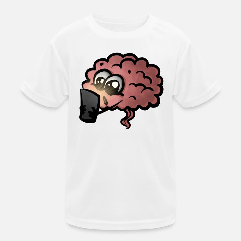 Brain Cell Phone Addiction Gift Idea - Dopamine Addicted Kids Functional T-Shirt