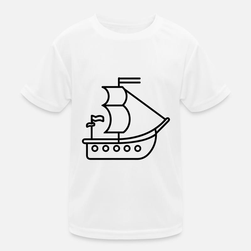 Piratenschiff Kinder Funktions-T-Shirt