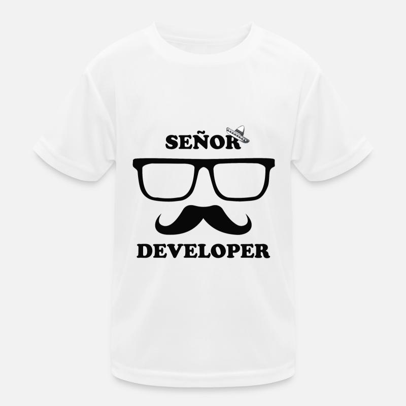 Senor / Senior Developer | Sombrero Developer Kids Functional T-Shirt