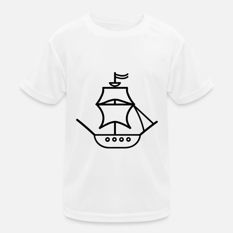 Pirate ship Kids Functional T-Shirt