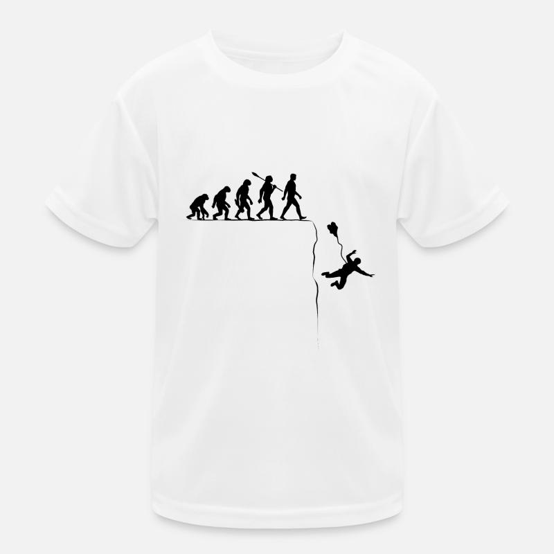 Evolution Base Jump Basejumper Extreme Sports Kids Functional T-Shirt