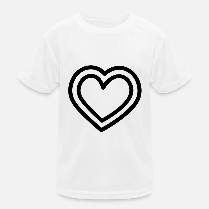 Herz Kinder Funktions-T-Shirt