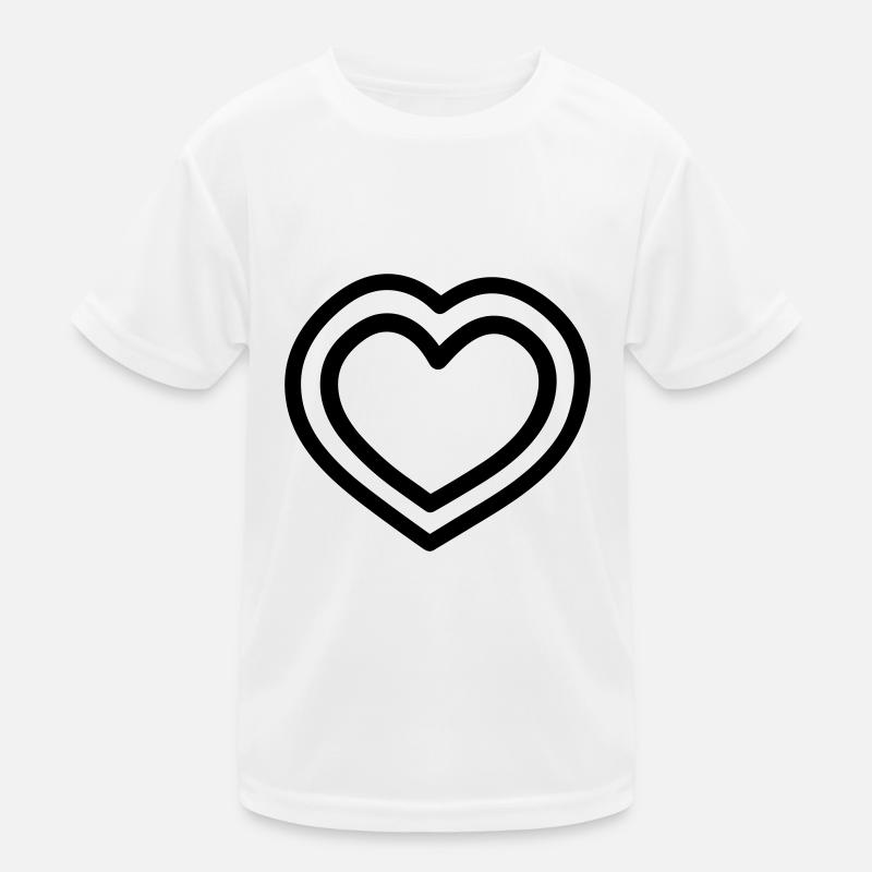 Herz Kinder Funktions-T-Shirt