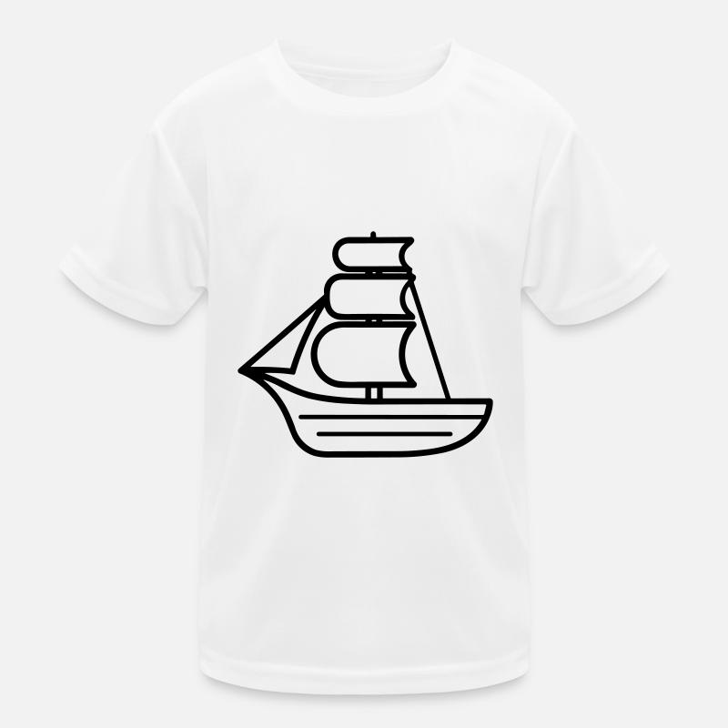 Piratenschiff Kinder Funktions-T-Shirt