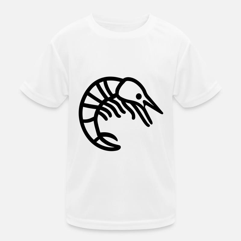 Garnele Kinder Funktions-T-Shirt
