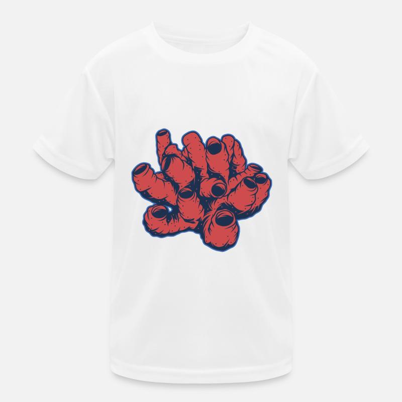 Korallen Kinder Funktions-T-Shirt