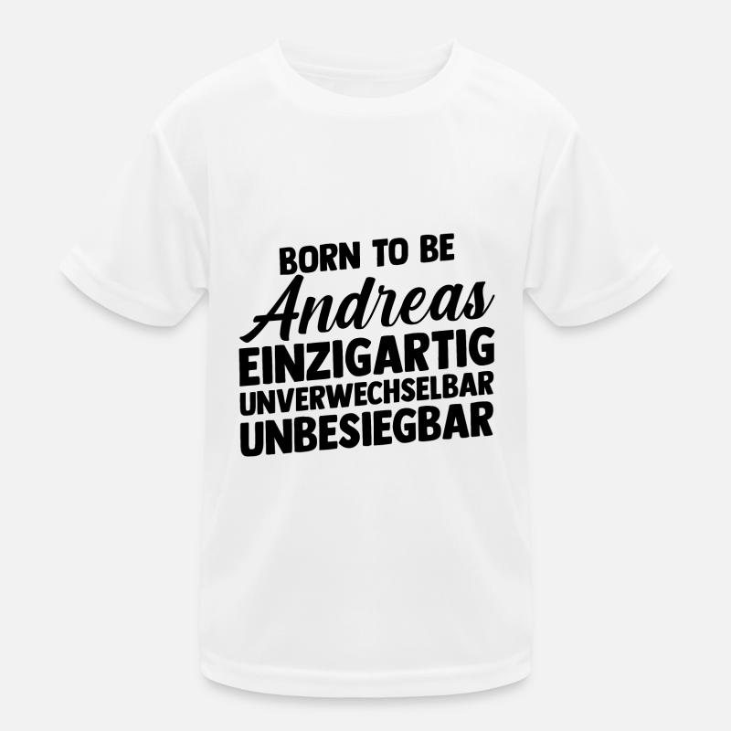 First name Andreas Kids Functional T-Shirt
