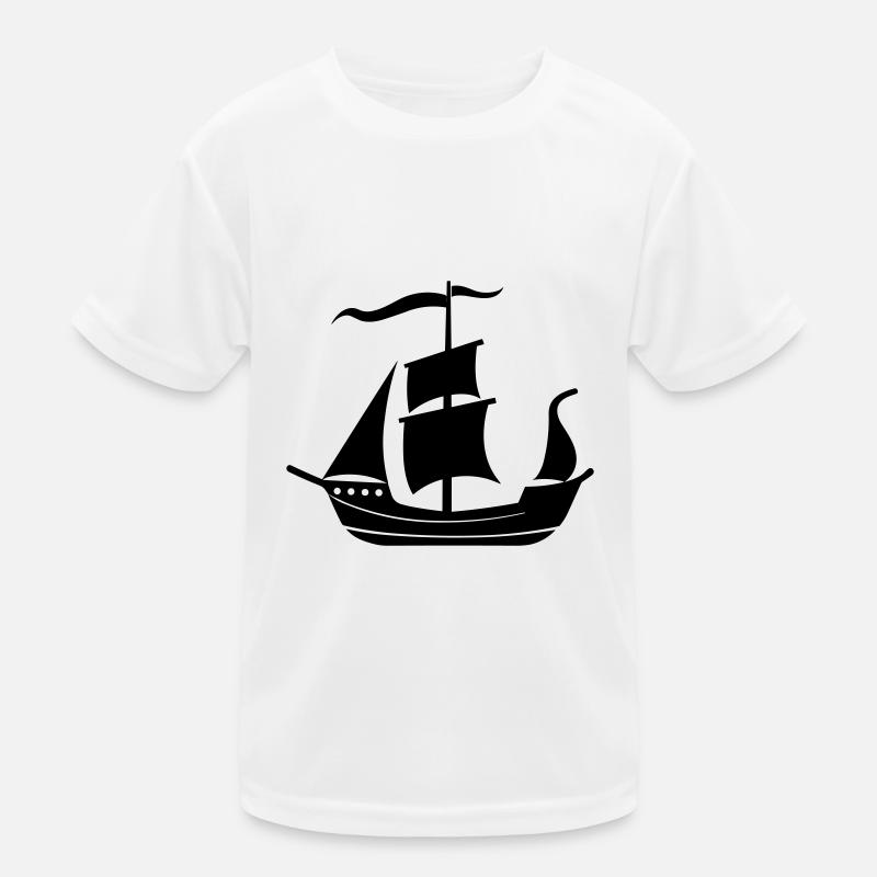 pirate ship Kids Functional T-Shirt